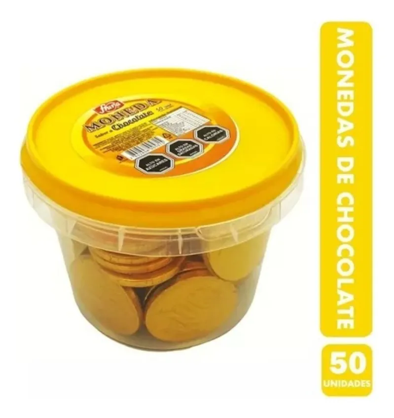 Caja Dulces Monedas De Chocolate