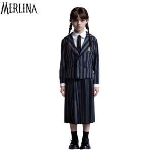 Traje Merlina Wednesday niña