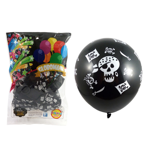 GLOBO 12 IMPRESO A PIRATA X 12