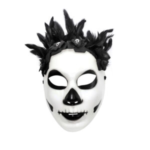 Mascara plástica catrina negra (1 unidad)