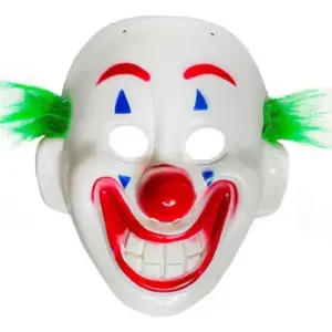 Mascara plástica payaso (1 unidad)