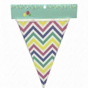 Banderín/Guirnalda FC Chevron Pastel