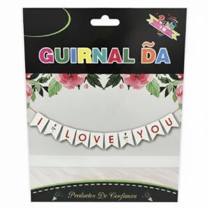 Banderín/guirnalda I Love You (3M)