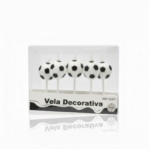 Velas Temáticas Futbol (5 unidades 6CM)