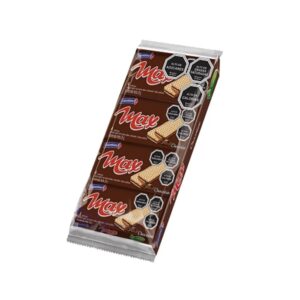 Pack Galleta Max Wafer Sabor Chocolate 8 Unidades