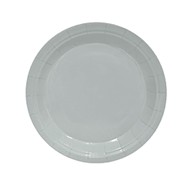 Plato cartón plateado (10 unidades 18CM)