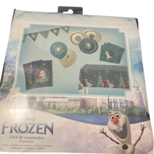 Pack cumpleaños frozen para 10 invitados