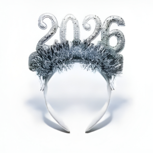 Cintillo 2026 plateado (1 unidad)