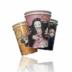 Vaso Polipapel Demon Slayer 6 Unidades