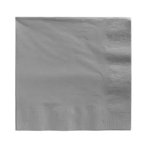 Servilletas color plata (20 unidades 33x33CM)