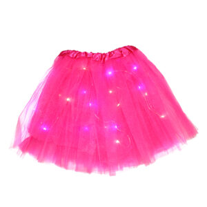 Falda ballerina led fucsia