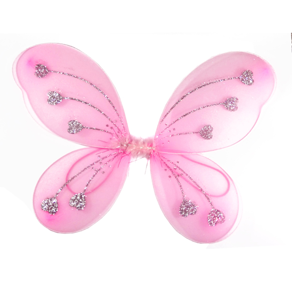 Alas mariposas rosada
