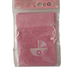 Baby shower bolsa rosada