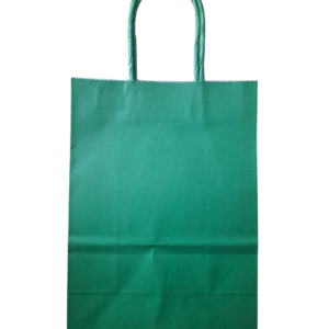Bolsa de papel verde selva (16x21CM)