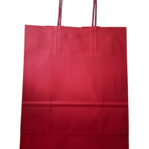 Bolsa de papel roja (22x27CM)