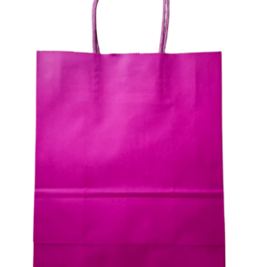 Bolsa de papel fucsia (21x27CM)