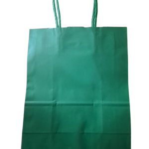 Bolsa de papel verde (21x27CM)