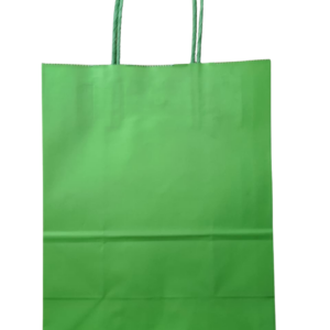 Bolsa de papel verde lima (22x27CM)