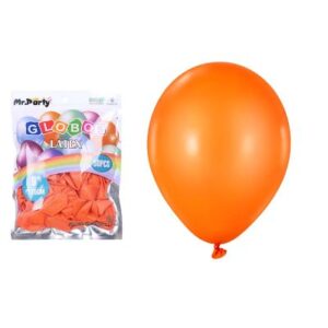 Globo color naranja mate 50 unidades (R9)