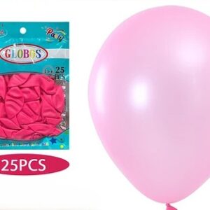 Globo color rosado 25 unidades (23CM)