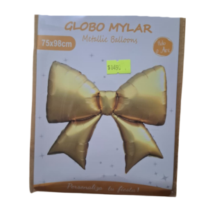 Globo foil corbatín dorado (98CM)