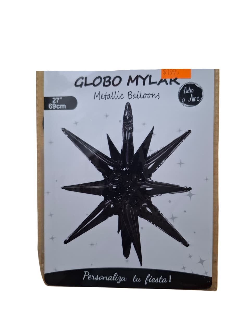 Globo foil estrella negro (69CM)