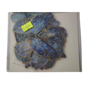 Adorno mariposa color brillo (10 unidades)